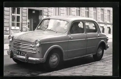 Foto-AK Fiat 1100 Auto mit Kennzeichen W39.639