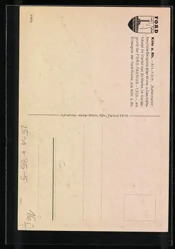AK Köln a. Rh., Ford-Taunus am Buttermarkt