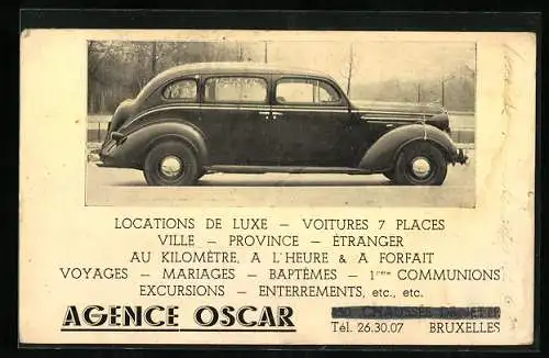 AK Bruxelles, Agence Oscar, 450 Chaussee de Jette, Auto