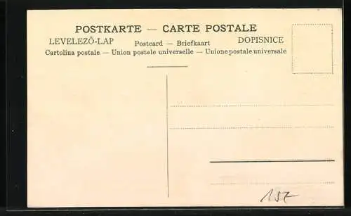 AK Auto mit Motorhaube in Bierfass-Gestalt