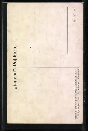 Künstler-AK G. Hirth`s Verlag, Serie I, 5.: Im Sonntagsstaat