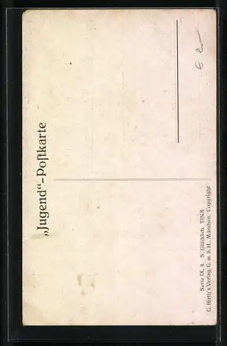 Künstler-AK G. Hirth`s Verlag, Serie IX: Unglückliche junge Frau