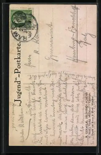 Künstler-AK G. Hirth`s Verlag, Serie: Frau probiert neue Schuhe an