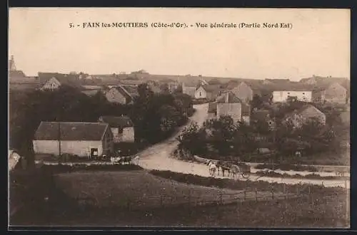 AK Fain-les-Moutiers, Vue générale, Partie Nord-Est