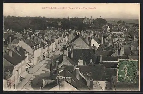 AK Chatillon-sur-Seine, Vue générale