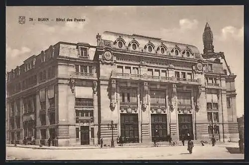 AK Dijon, Hôtel des Postes, Aussenansicht des Posthotels