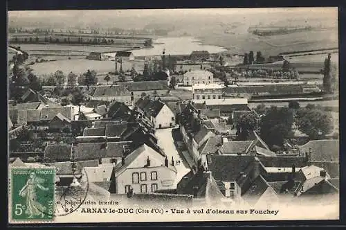 AK Arnay-le-Duc, Vue à vol d`oiseau sur Fouchey