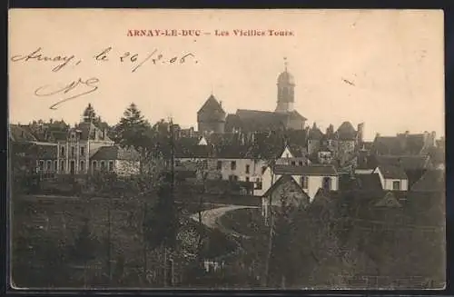 AK Arnay-le-Duc, Les Vieilles Tours