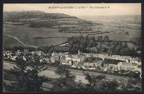 AK Bligny-sur-Ouche, Vue générale