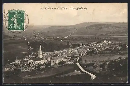 AK Bligny-sur-Ouche, Vue générale