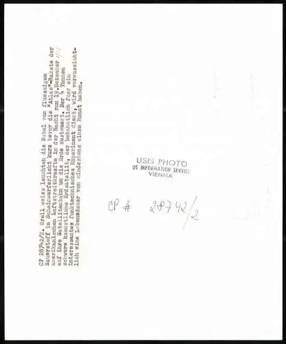 Fotografie USIS Photo, Vienna, start der Atlas Rakete am 19.12.1958, Grossformat 21 x 26cm