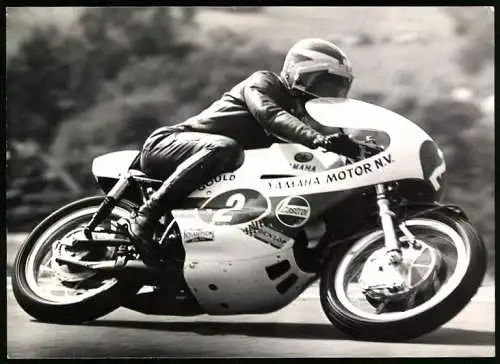 Fotografie D. Lob, Leipzig, Rennfahrer Rodney „Rod“ Gould auf Yamaha Motorrad mit Startnummer 2