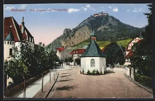 AK Rhöndorf, Alte Kapelle und Drachenfels