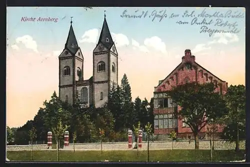 AK Arenberg, Ortsansicht mit Kirche