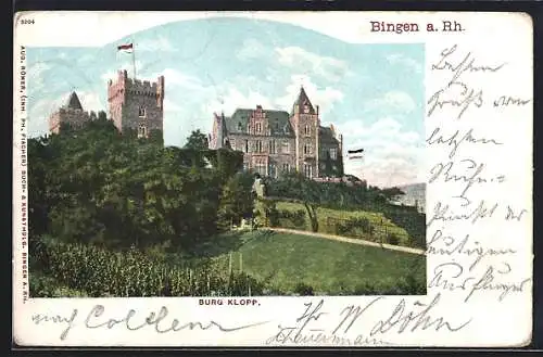 AK Bingen a. Rh., Burg Klopp