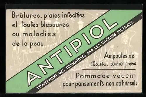 AK Nice, Antipiol, Traitement des Dermatoses par les Vaccins Filtrats