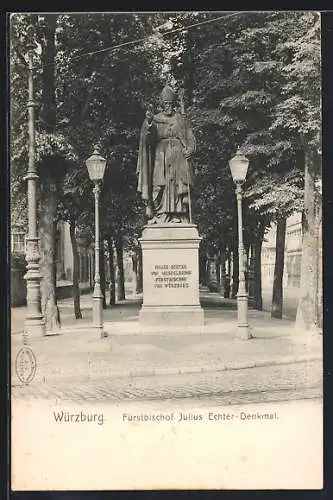 AK Würzburg, Fürstbischof Julius Echter-Denkmal