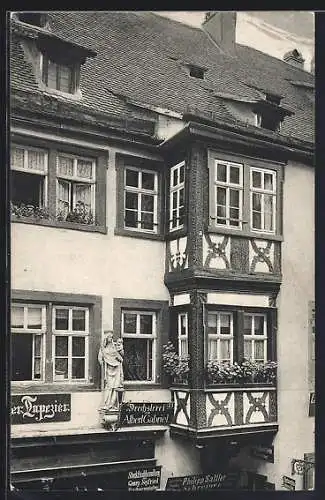 AK Würzburg, Augustinerstrasse mit Drechslerei von Albert Gabriel