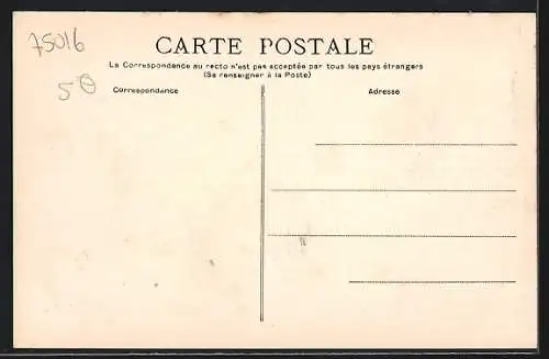 AK Paris, Rue Francois Millet, Strassenpartie