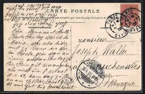 AK Paris, Rue Donizetti, Strassenpartie