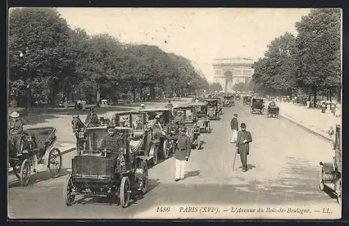 AK Paris, L`Avenue du Bois-de-Boulogne