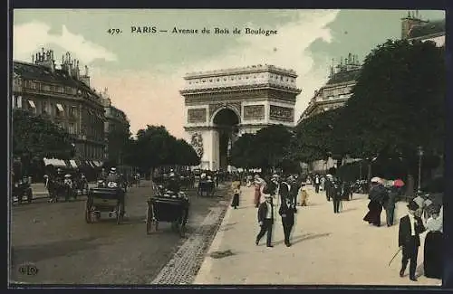 AK Paris, Avenue du Bois de Boulogne