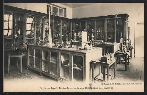 AK Paris, Lycée St-Louis, Salle des Collections de Physique