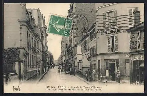 AK Paris, Hotel Bellini, Rue de la Tour