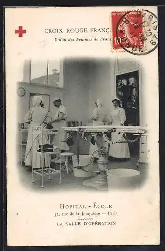 AK Paris, Hopital-École, 32 Rue de la Jonquière