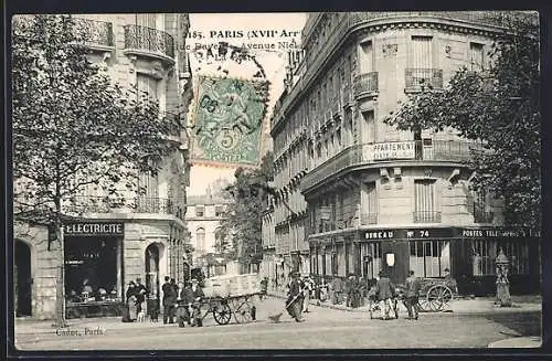 AK Paris, Rue Baven, Avenue Niel, La Poste