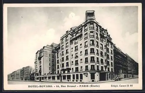 AK Paris, Hotel Rovaro, 44 Rue Brunel