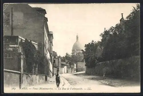 AK Paris, Montmartre, La Rue de l`Abreuvoir