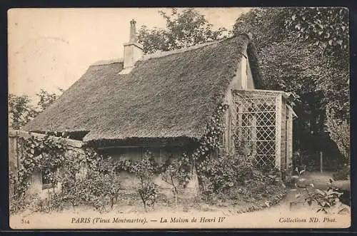 AK Paris, Montmartre, La Maison de Henri IV