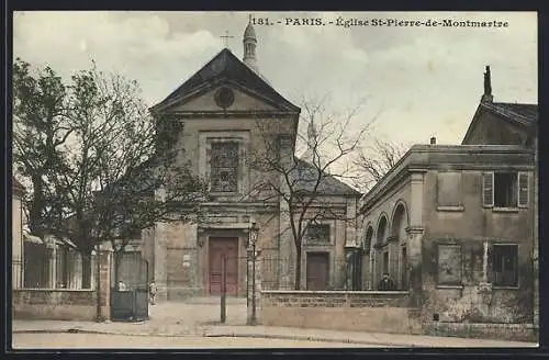 AK Paris, Eglise St-Pierre de Montmartre mit offenem Eingangstor