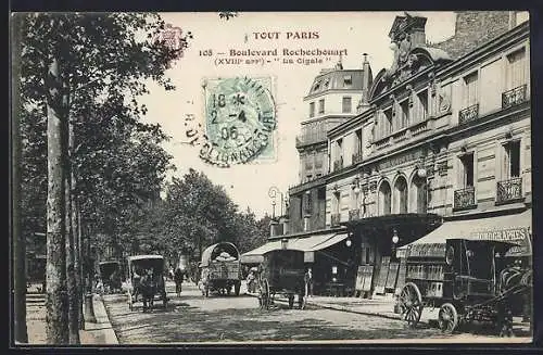 AK Paris, Boulevard Rochechouart, La Cigale