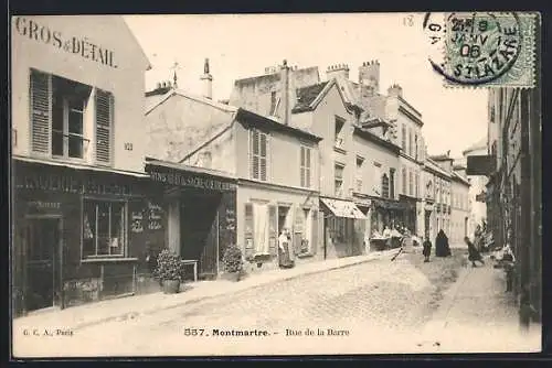 AK Paris-Montmartre, Rue de la Barre