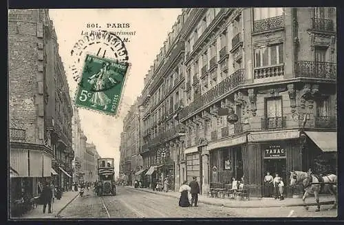 AK Paris, La Rue Damrémont