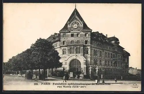 AK Paris, Fondation ophtalmologique de Rothschild, Rue Manin