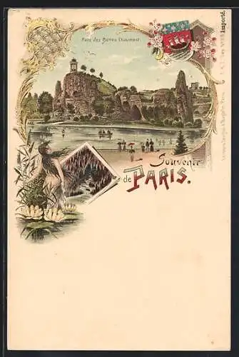 Lithographie Paris, Parc des Buttes Chaumont