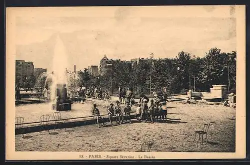 AK Paris, Square Séverine, le Bassin