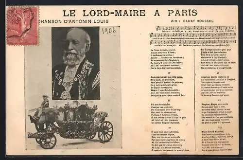 AK Paris, Le Lord-Maire, Chanson d`Antonin Louis