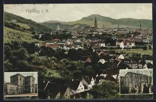 AK Freiburg / Breisgau, Blick vom Jägerhäusle