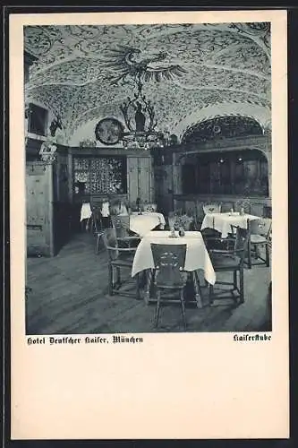 AK München, Hotel Deutscher Kaiser, Arnulfstrasse 2, Kaiserstube