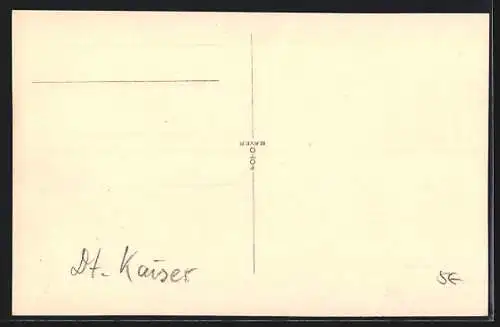 AK München, Hotel Deutscher Kaiser J. Stengel, Anlasskarte Eröffnung Kaiserstube 1926, Innenansicht