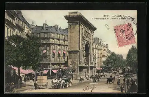 AK Paris, Boulevard et Porte Saint-Denis