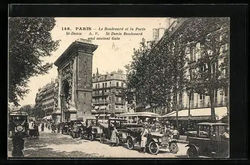 AK Paris, Le Boulevard et la Porte Saint-Denis