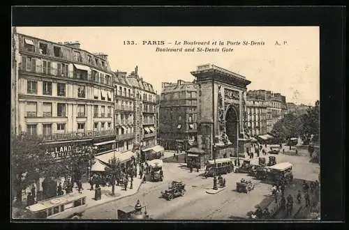 AK Paris, Le Boulevard et la Porte Saint-Denis