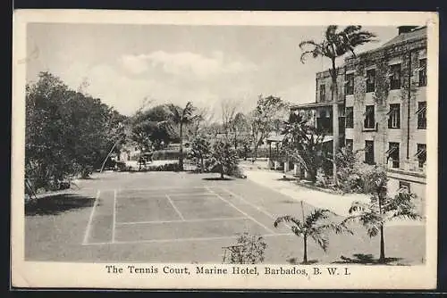 AK Barbados, Marine Hotel, The Tennis Court