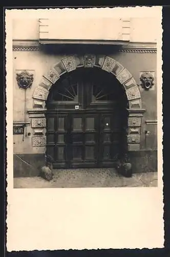 AK Erfurt, Portal Haus Stockfisch, Johannesstrasse