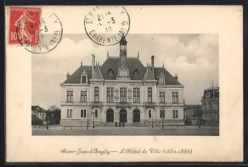 AK Saint-Jean-d`Angély, L`Hôtel de Ville, 1882-1886